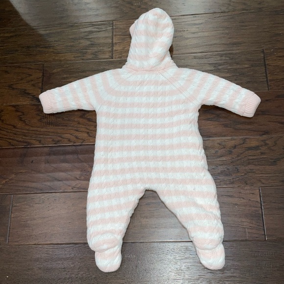 Angel Dear Sherpa Knit Footie Girls 0/3 Months - Picture 2 of 3